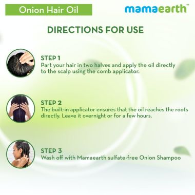 Mamaearth: Onion Hair Oil for hair growth with Onion & Redensyl for Hair Fall Control - 250ml