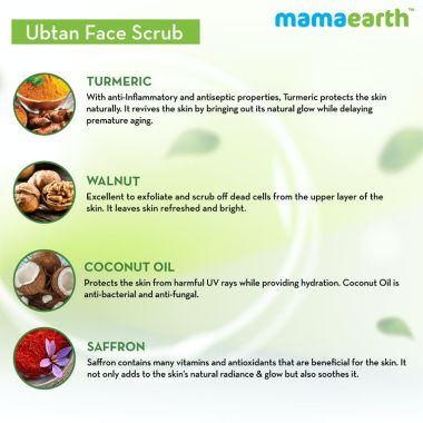 Mamaearth: Ubtan Face Scrub for fresh skin - 100 g