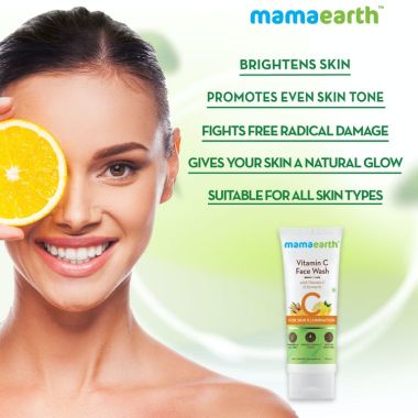 Mamaearth: Vitamin C Face Wash for glowing skin - 100ml
