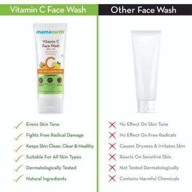 Mamaearth: Vitamin C Face Wash for glowing skin - 100ml
