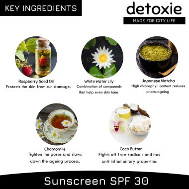 Detoxie: PA+++ Sunscreen Lotion SPF 30 - (100 ml)