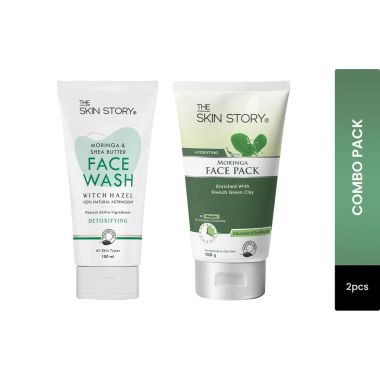 The Skin Story: Moringa Care Duo ( Face Wash + Face Pack)