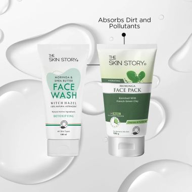 The Skin Story: Moringa Care Duo ( Face Wash + Face Pack)