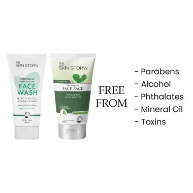 The Skin Story: Moringa Care Duo ( Face Wash + Face Pack)