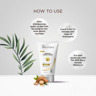 The Skin Story: Keratin Conditioner - Instant Anti -Frizz - 100 gm