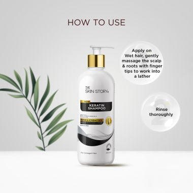 The Skin Story: Sulfate Free Keratin Shampoo - For Damaged Hair - 450ml