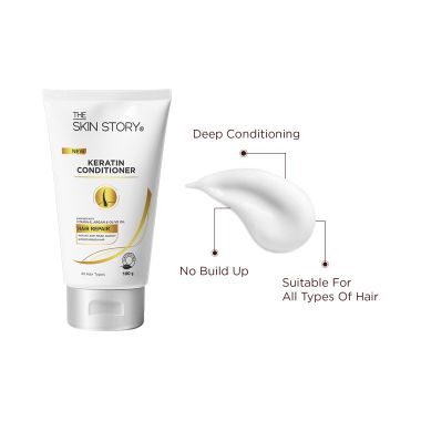 The Skin Story: Keratin Conditioner - Instant Anti -Frizz - 100 gm