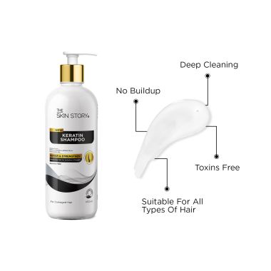 The Skin Story: Sulfate Free Keratin Shampoo - For Damaged Hair - 450ml