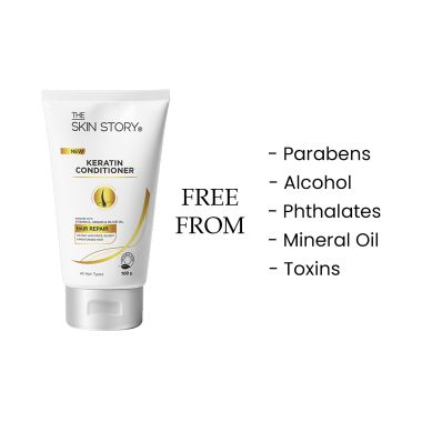 The Skin Story: Keratin Conditioner - Instant Anti -Frizz - 100 gm