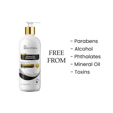 The Skin Story: Sulfate Free Keratin Shampoo - For Damaged Hair - 450ml