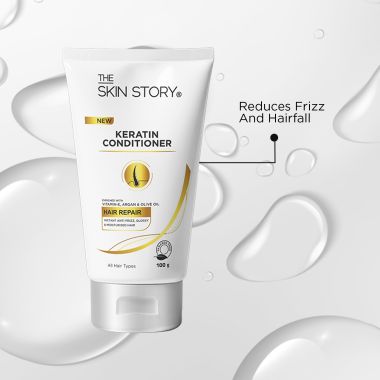 The Skin Story: Keratin Conditioner - Instant Anti -Frizz - 100 gm