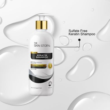 The Skin Story: Sulfate Free Keratin Shampoo - For Damaged Hair - 450ml