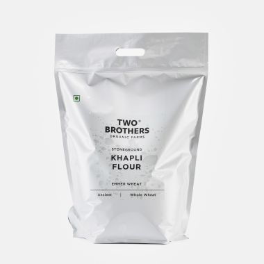 Two Brothers Organic Farms: Khapli (Emmer Long Wheat) Atta - 5 kg