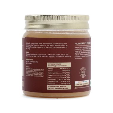 Two Brothers Organic Farms: Brahmi Ghee, A2 Cultured- 250 g