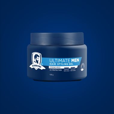 The Beard Story: Hair Styling Gel For Strong Hold, UV Protection ,100 % Shine & Hold - 100 gm