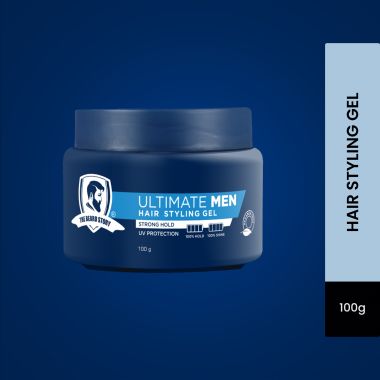 The Beard Story: Hair Styling Gel For Strong Hold, UV Protection ,100 % Shine & Hold - 100 gm