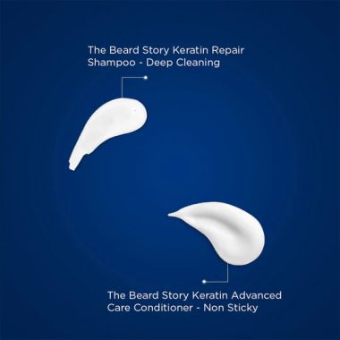 The Beard Story: Best Hair Forward ( Men Keratin Shampoo & Conditioner )