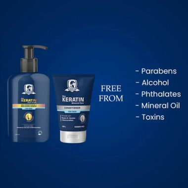 The Beard Story: Best Hair Forward ( Men Keratin Shampoo & Conditioner )