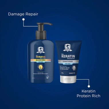 The Beard Story: Best Hair Forward ( Men Keratin Shampoo & Conditioner )