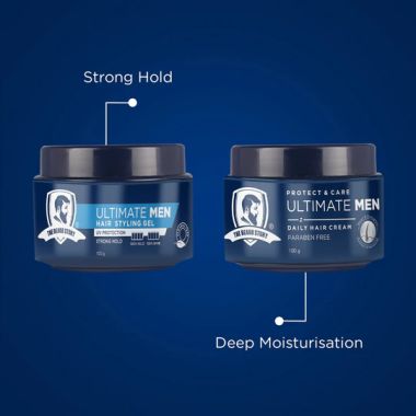 The Beard Story: Hair Styling Pack ( Hair Cream & Hair Styling Gel )