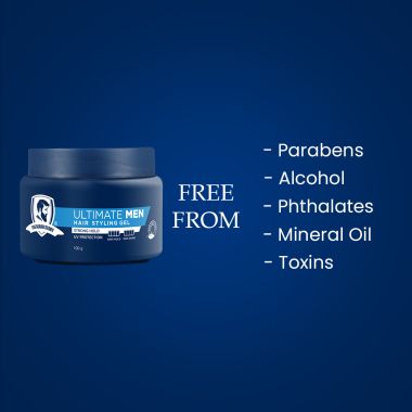 The Beard Story: Hair Styling Gel For Strong Hold, UV Protection ,100 % Shine & Hold - 100 gm