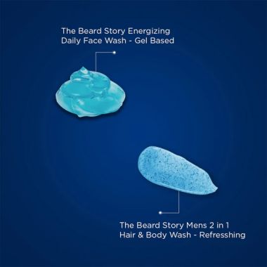 The Beard Story: Energising Pack ( Men Energising Face Wash & 2 in 1 Body Wash )