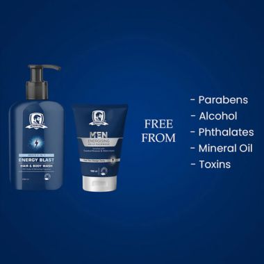 The Beard Story: Energising Pack ( Men Energising Face Wash & 2 in 1 Body Wash )