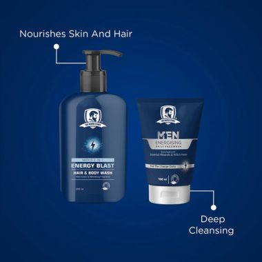 The Beard Story: Energising Pack ( Men Energising Face Wash & 2 in 1 Body Wash )
