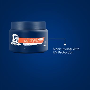 The Beard Story: Hair Styling Gel For Medium Hold, UV Protection , 100 % Shine - 100 gm