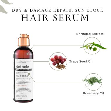 Detoxie: Dry Damage Sun Block Hair Serum -100ml