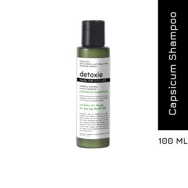 Detoxie: Anti-Dandruff & Flake Relief Capsicum Shampoo - 100 ml