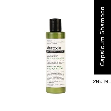 Detoxie: Anti-Dandruff & Flake Relief Capsicum Shampoo - 200 ml