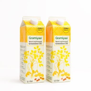 Gramiyaa: Wood Cold Pressed Groundnut Oil (Peanut Oil) - 2 Ltr