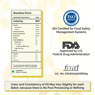 Gramiyaa: Wood Cold Pressed Groundnut Oil (Peanut Oil) - 4 Ltr