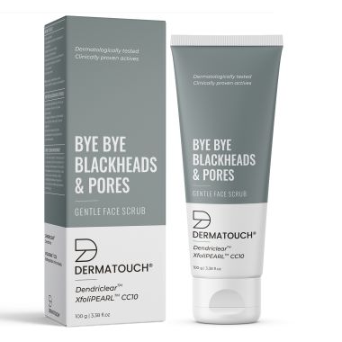 Dermatouch: Bye Bye Blackheads & Pores Scrub - 100gm