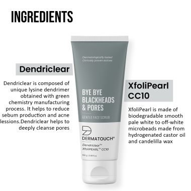 Dermatouch: Bye Bye Blackheads & Pores Scrub - 100gm