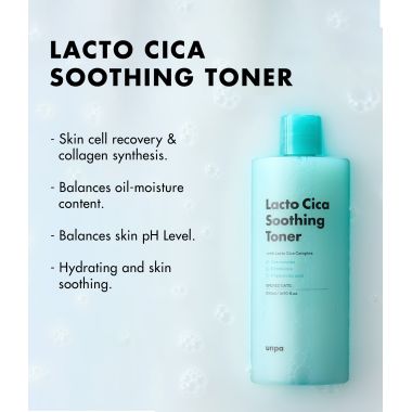 Unpa: Lacto Cica Soothing Toner - 200ml