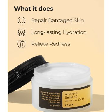 COSRX: Advanced snail 92 all in one cream 100ml