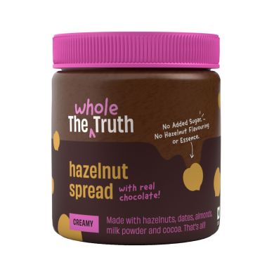 The Whole Truth: Hazelnut Spread - Creamy - 200g - No Added Sugar - No Palm...