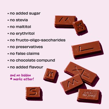 The Whole Truth: Dark Chocolate - Hazelnut (Pack of 3) - No Added Sugar - Sweetened Only with dates - 47% Cocoa - 38% Dates - 15% Hazelnuts