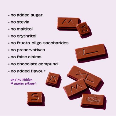 The Whole Truth: Dark Chocolate - Almond Raisin - (Pack of 3) - No Added Sugar - Sweetened Only with dates - 47% Cocoa - 38% Dates - 15% Almond and Raisins