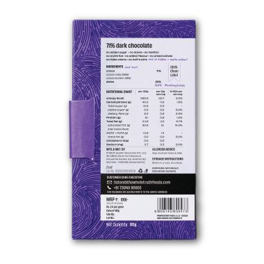 The Whole Truth: 71% Dark Chocolate - (Pack of 3) - No Added Sugar - Sweetened Only with dates - 71% Cocoa - 29% Dates