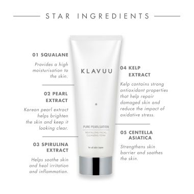 Klavuu: Pure Pearlsation Revitalizing Facial Cleansing Foam - 130 ml