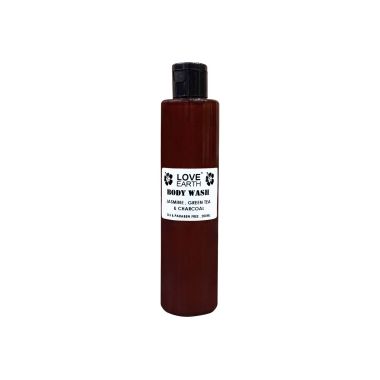 Love Earth: Body Wash Jasmine Green Tea  And Charcoal - 220ml