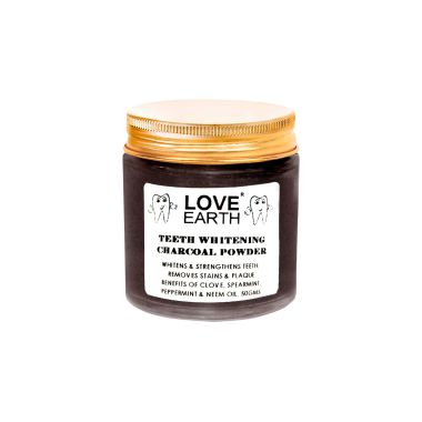 Love Earth: Charcoal Teeth Whitening Powder - 50gm