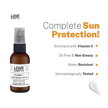 Love Earth: Vitamin C Sunscreen SPF-50 - 100ml