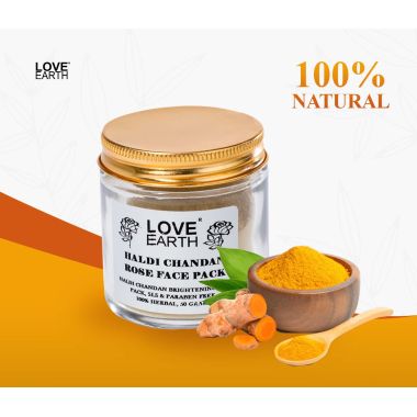 Love Earth: Haldi Chandan Rose Face Pack - 50g