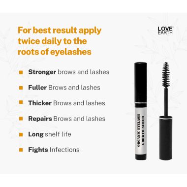 Love Earth: Organic Eyelash Growth Serum - 5ml
