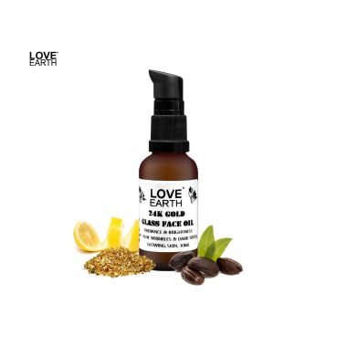 Love Earth: 24K Gold Glass Face Oil - 30ml
