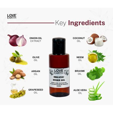 Love Earth: Organic Onion Oil - 100ml